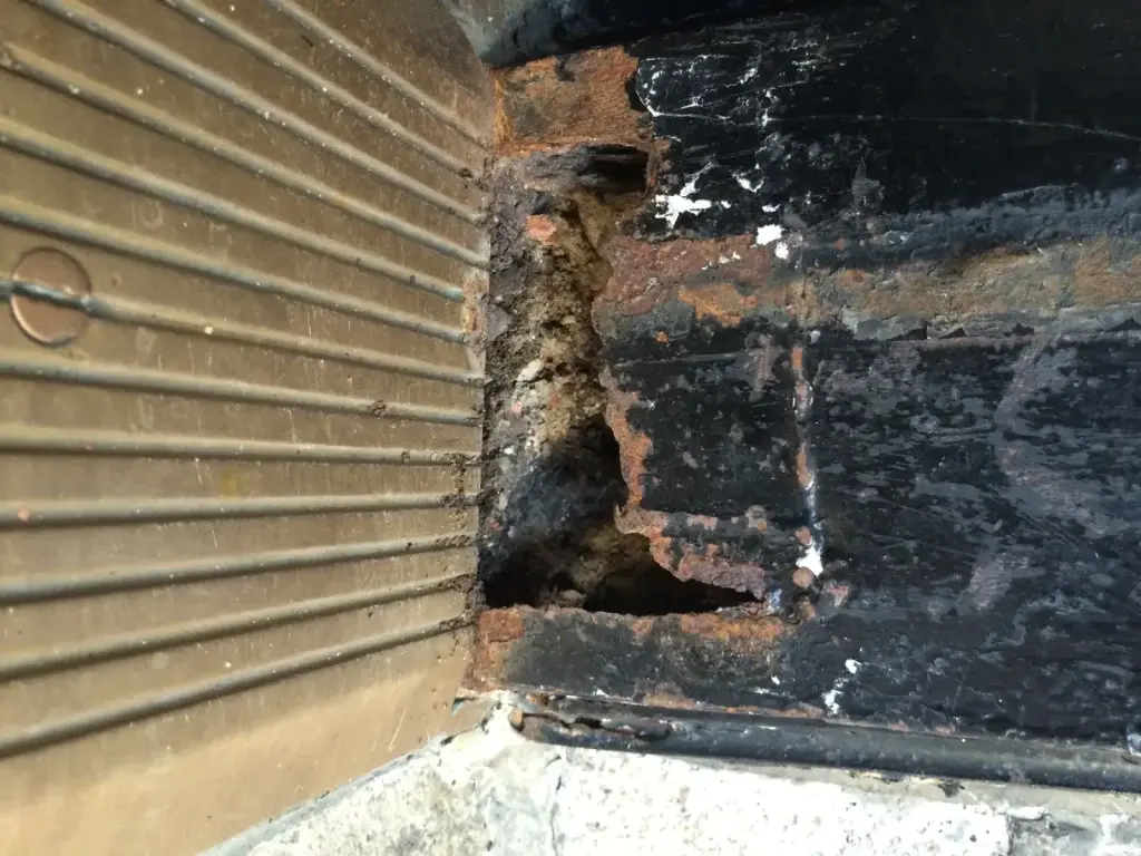 26 East 10th Street NYC — Wrought Iron Door Restoration — Before