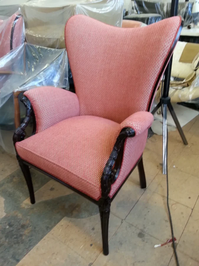 Art Deco High Back Chair — Reupholstery