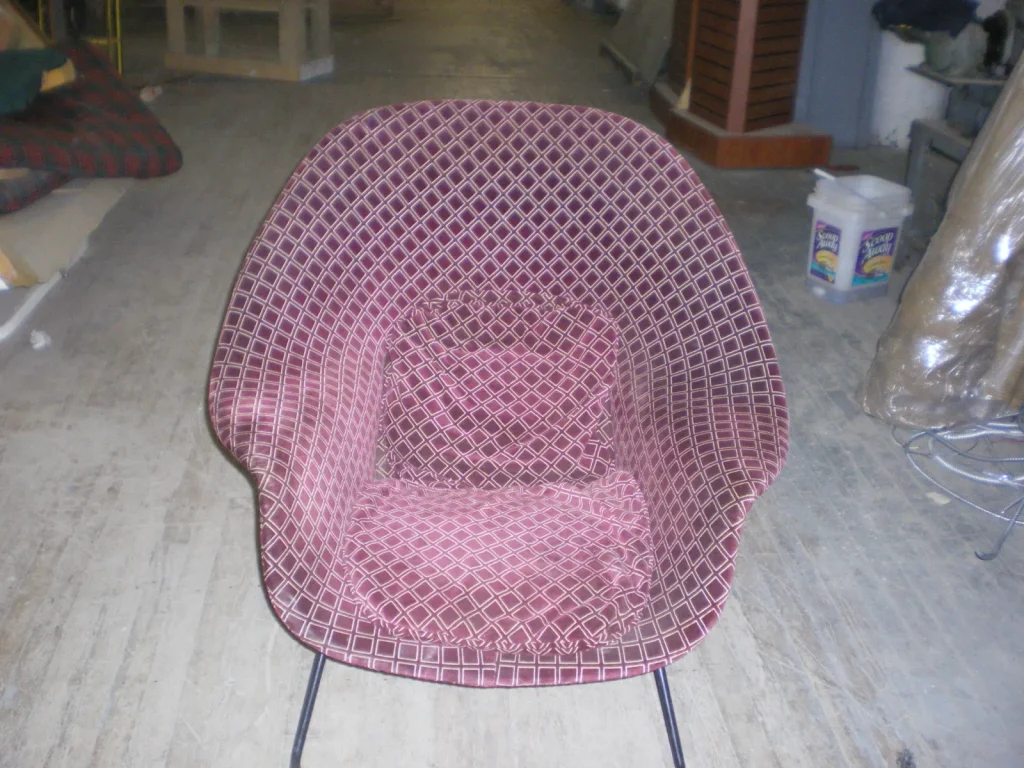 Eero Saarinen Womb Chair — Reupholstery — Before