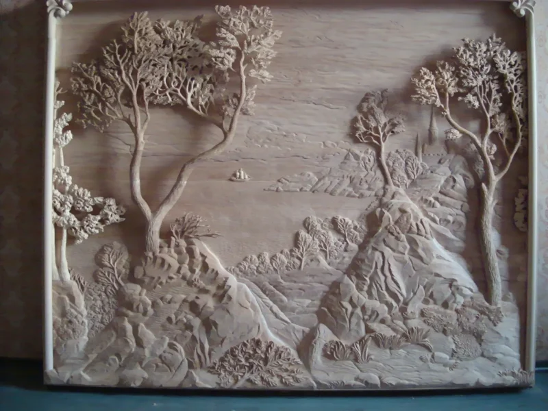 Custom Carving & Sculpture Fabrication — after restoration by Olek Inc.
