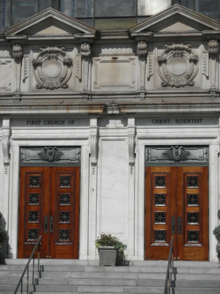 First Church of Christ, Scientist — Door Restoration — after restoration by Olek Inc.