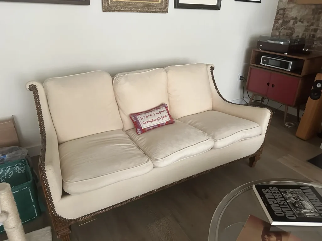 Jacques Adnet — Mid-Century Modern Furniture Restoration — Before