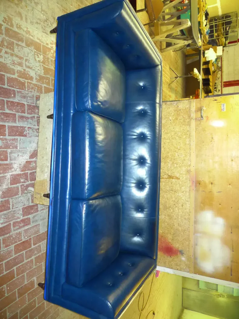 Leather Sofa — Stain, Dye & Refurbishing — after restoration by Olek Inc.