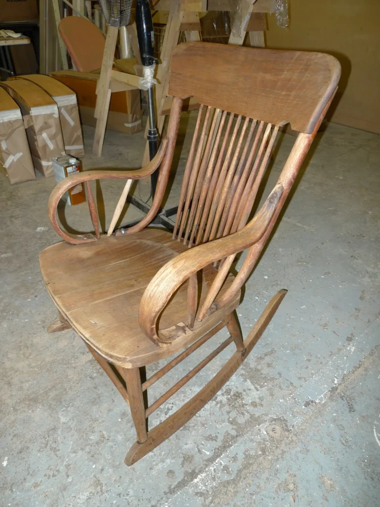 Bentwood Rocking Chair — Repair & Refinishing — after restoration by Olek Inc.