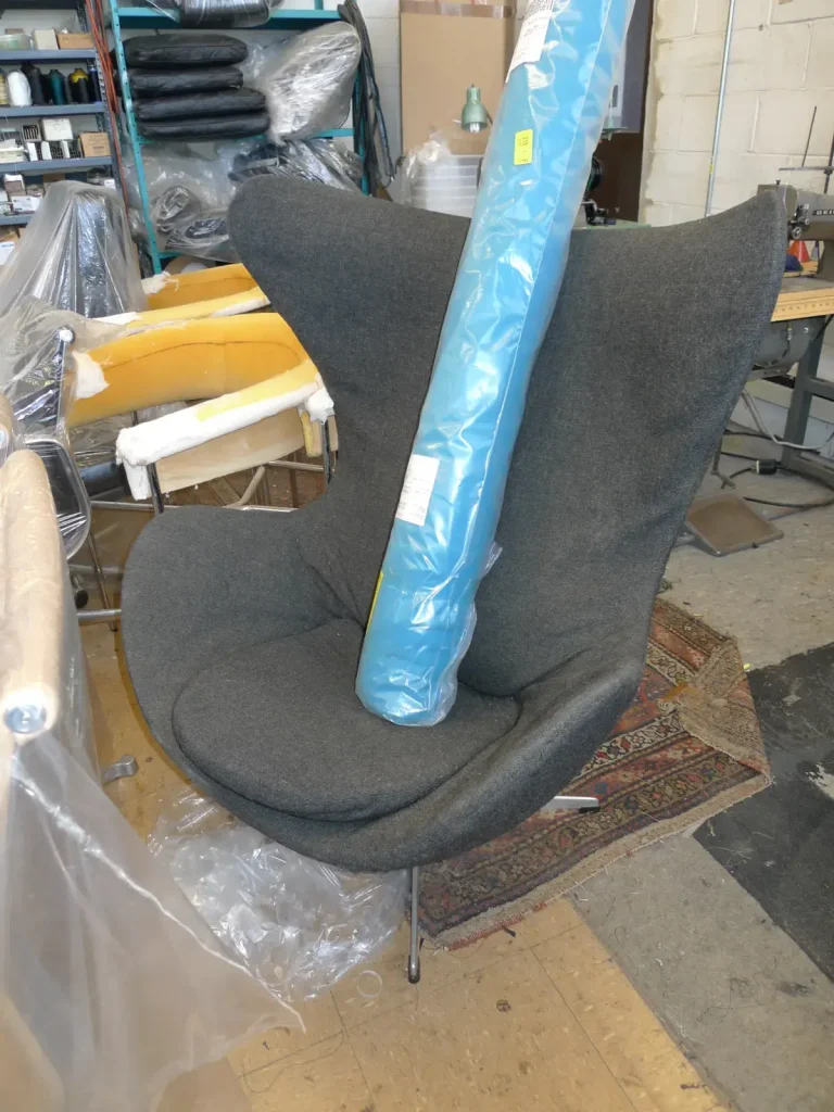 Eero Saarinen Egg Chair — Reupholstery — Before