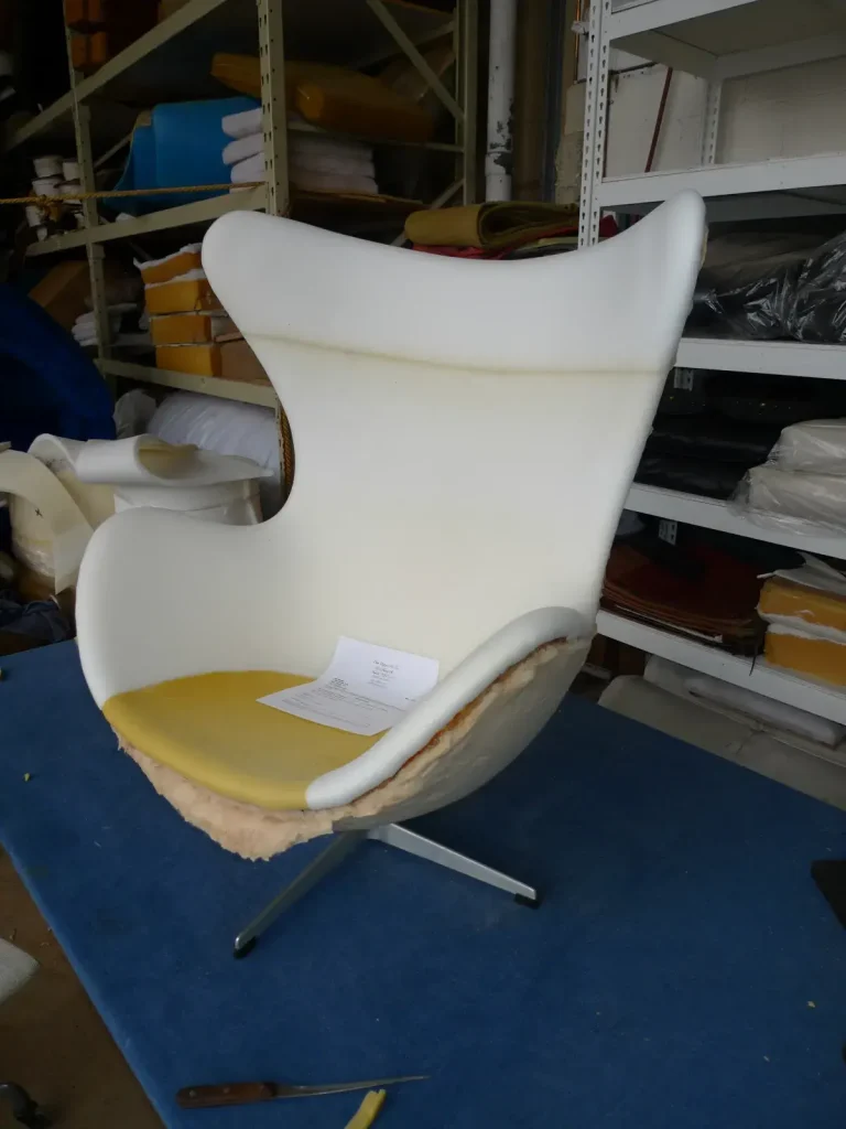 Eero Saarinen Egg Chair — Reupholstery — after restoration by Olek Inc.