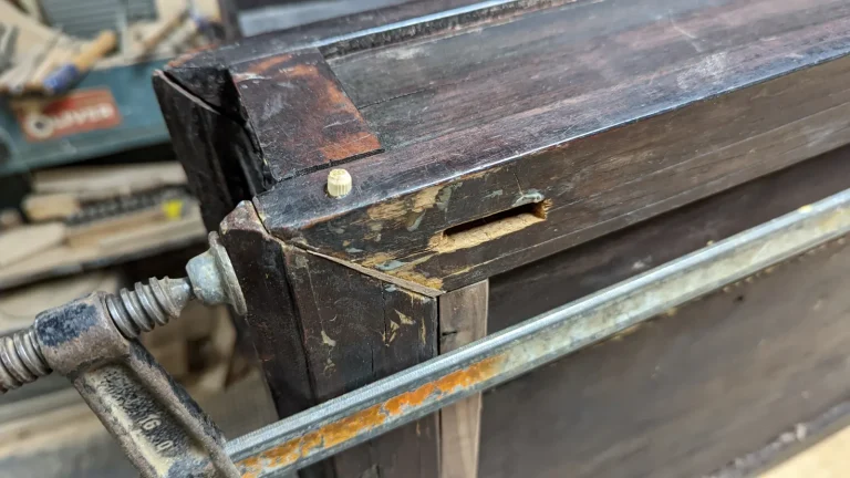 Antique Chinese Carved Desk — Damage Repair