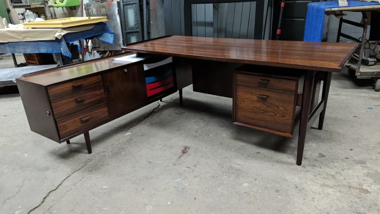 Arne Vodder Rosewood Desk #209 — Expert Refinishing