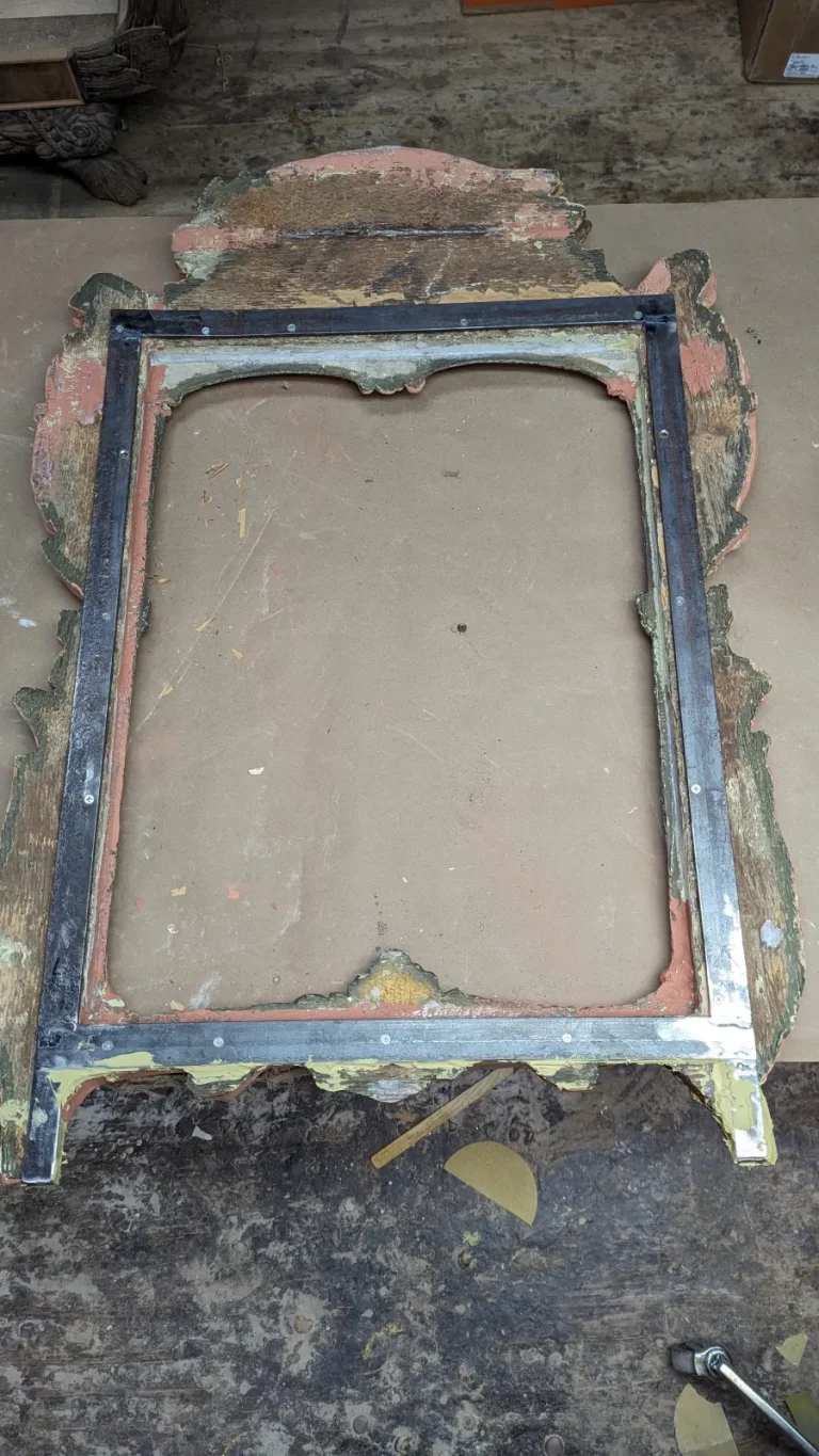 French Gilt Louis XV Period Mirror — Restoration & Gilding