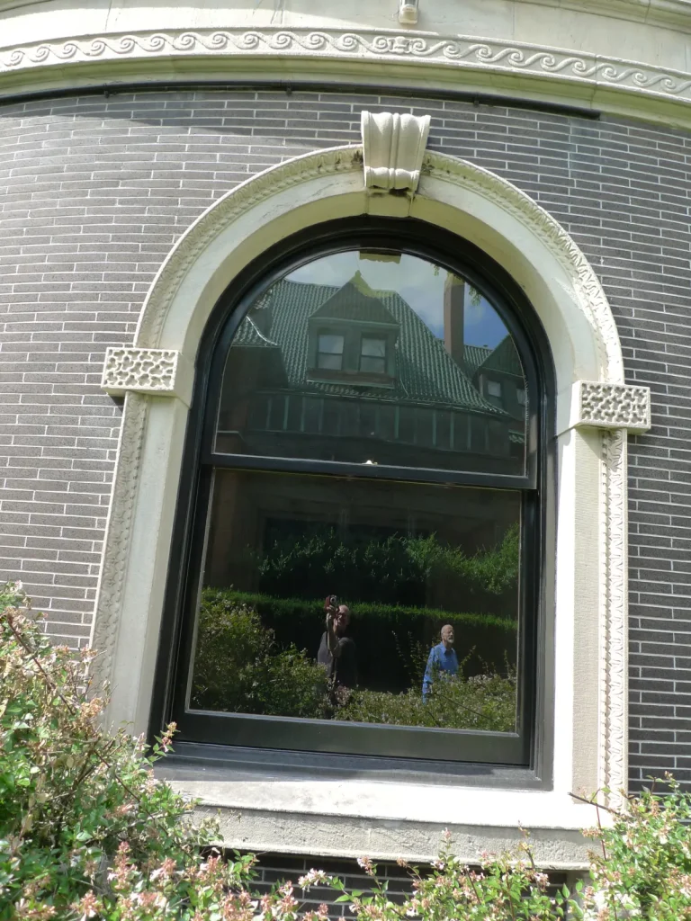 Pratt House windows and doors after restoration by Olek Inc.