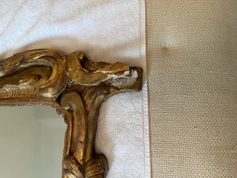 French Gilt Louis XV Period Mirror — Restoration & Gilding