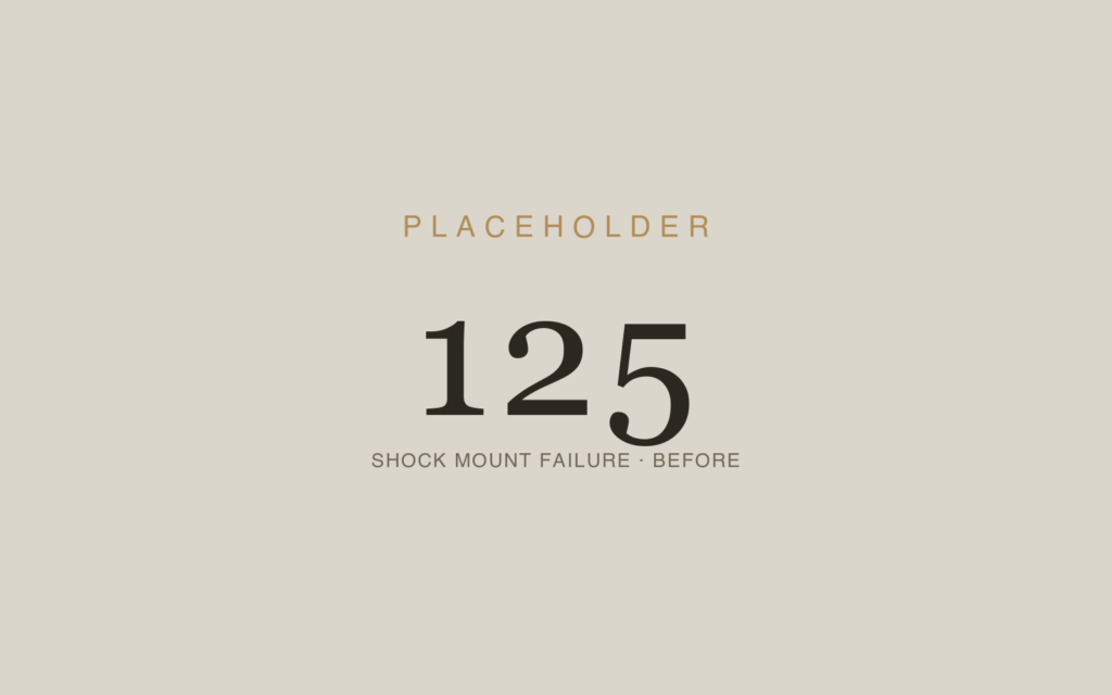 Shock Mount Failure Before Shell Failure — Before