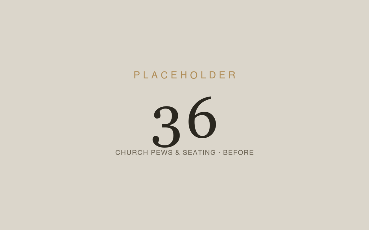 Church Pews, Benches & Fixed Seating