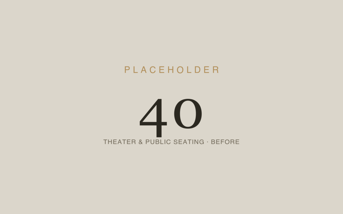 Theater, Auditorium & Public Seating