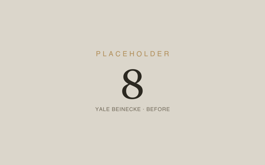 Yale Beinecke Rare Book Library — Bronze & Teak Casework — Before